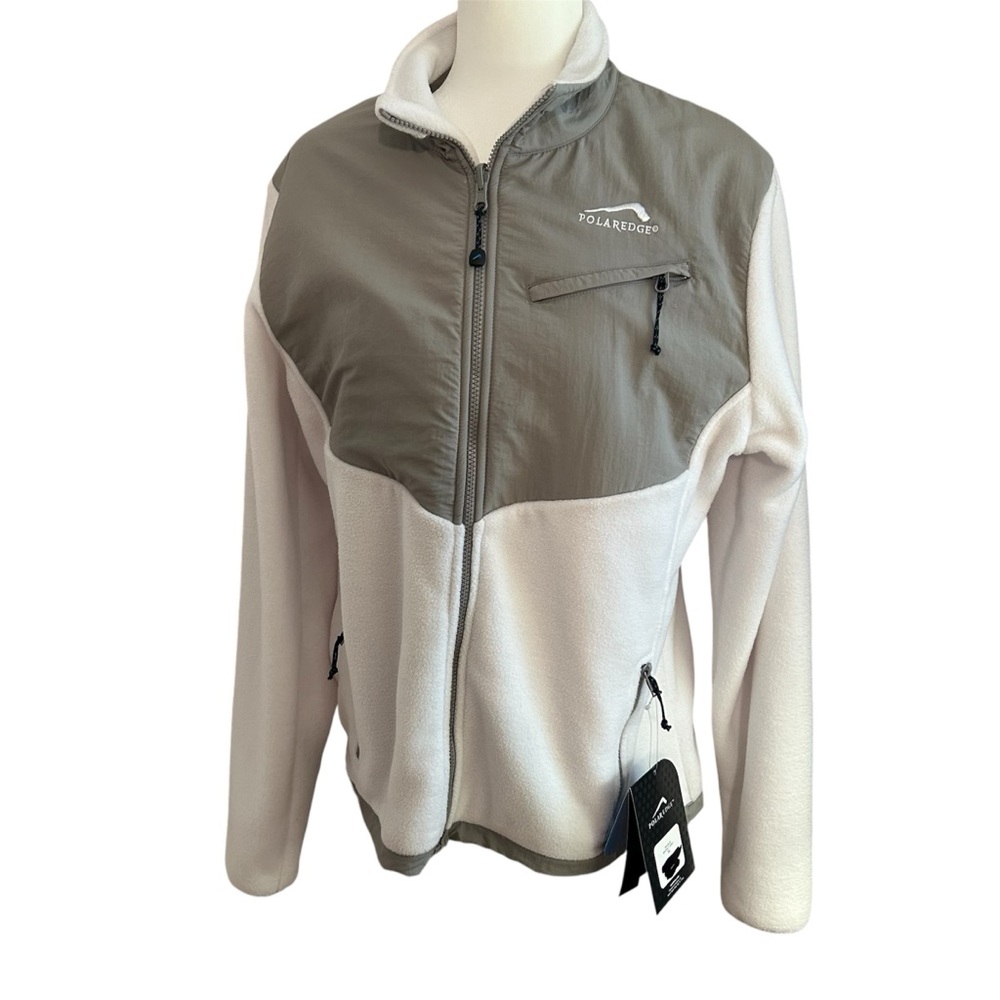 Polar Edge Women’s Two-Tone Micro Fleece Jacket Size XL Lightweight Cozy Outdoor